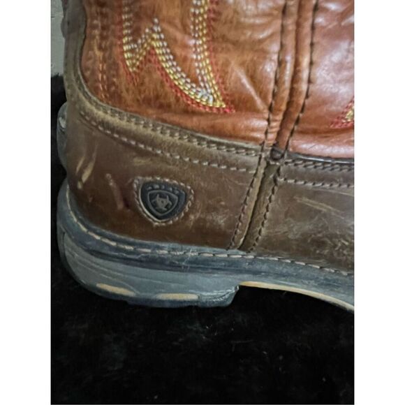 Ariat WorkHog Western Work Boots Mens Size 9 EE 10005888 Dark Earth - Picture 3 of 6